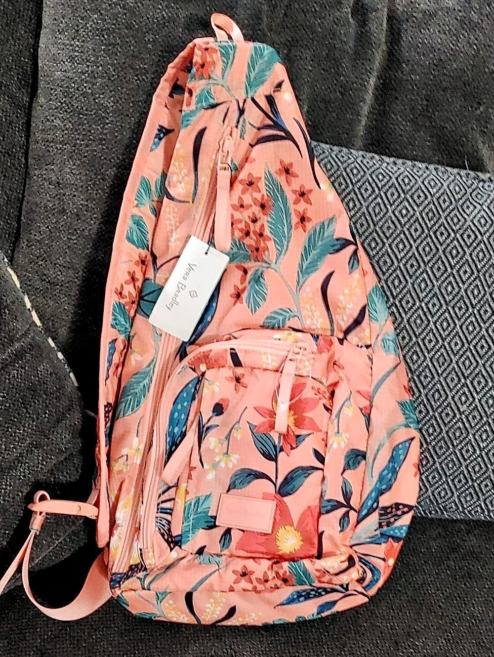 Vera Bradley Outlet Essential Sling Backpack Paradise Of Bright Coral